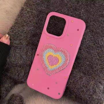 Cases & Covers Cute 3D Embroidery Silicone TPU Case for iPhone 16 Pro Max