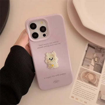 Cases & Covers Cute 3D Embroidery Silicone TPU Case for iPhone 16 Pro Max