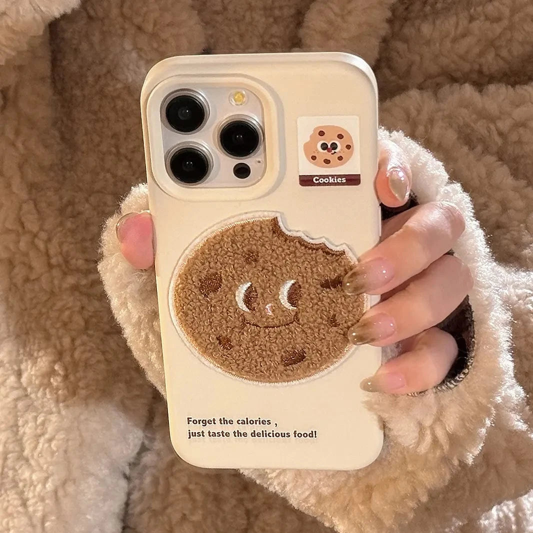 Cute 3D Embroidery Silicone TPU Case for iPhone 16 Pro Max