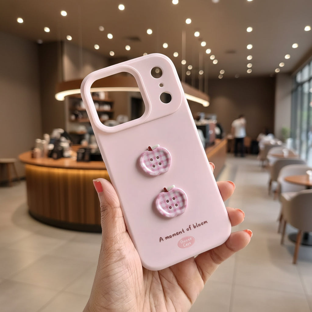 Cute 3D Pattern Buttons Silicone TPU Case for iPhone 17 Pro Max KTSUL0GQQ 8928191213271