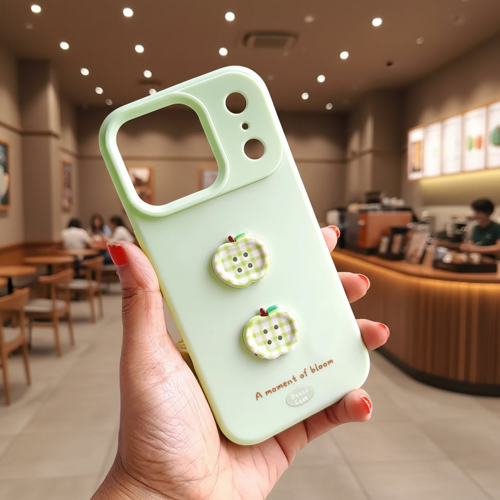 Cute 3D Pattern Buttons Silicone TPU Case for iPhone 17 Pro Max KTSUSKSOY 8978628271633