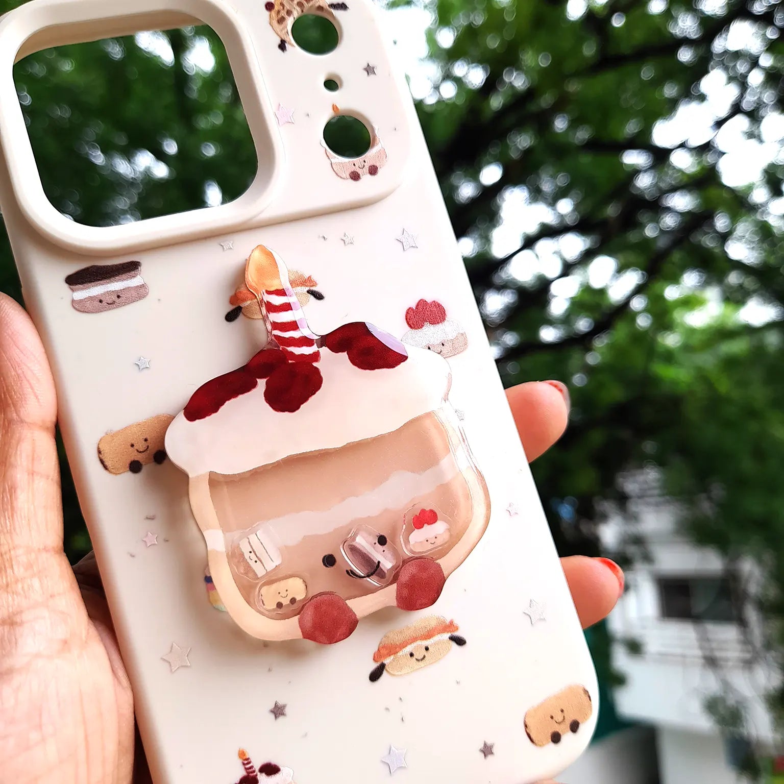 Cute 3D Patterns Silicone TPU Case for iPhone 15