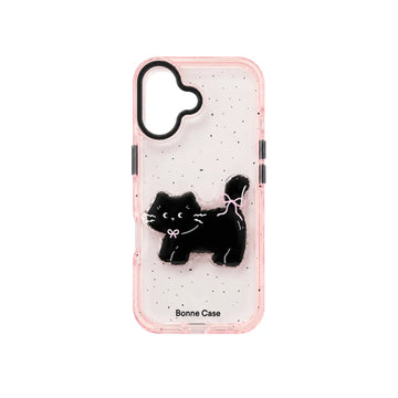Cute Cat design transparent pink stylish TPU Soft Back Case for iPhone 17 KTSUHH81T 8970682361527