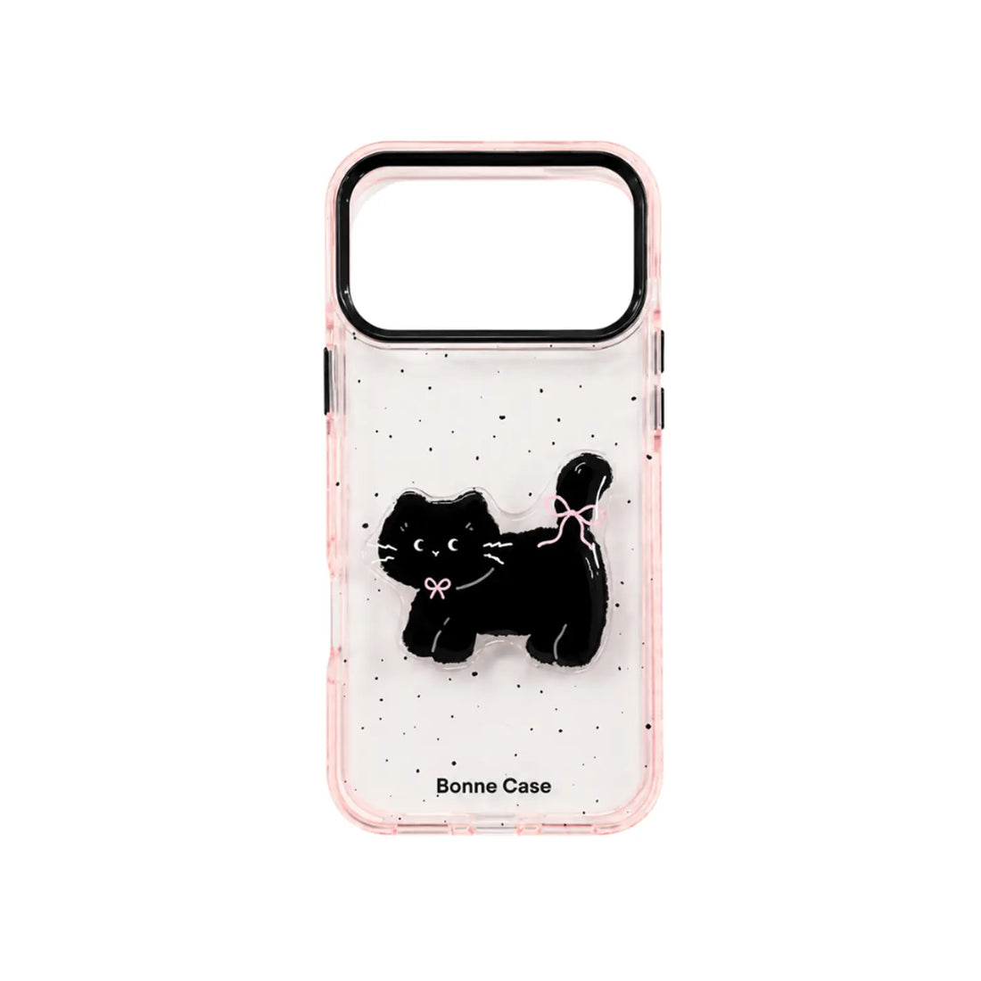 Cute Cat design transparent pink stylish TPU Soft Back Case for iPhone 17 Pro KTSUI0QOR 8975232949194