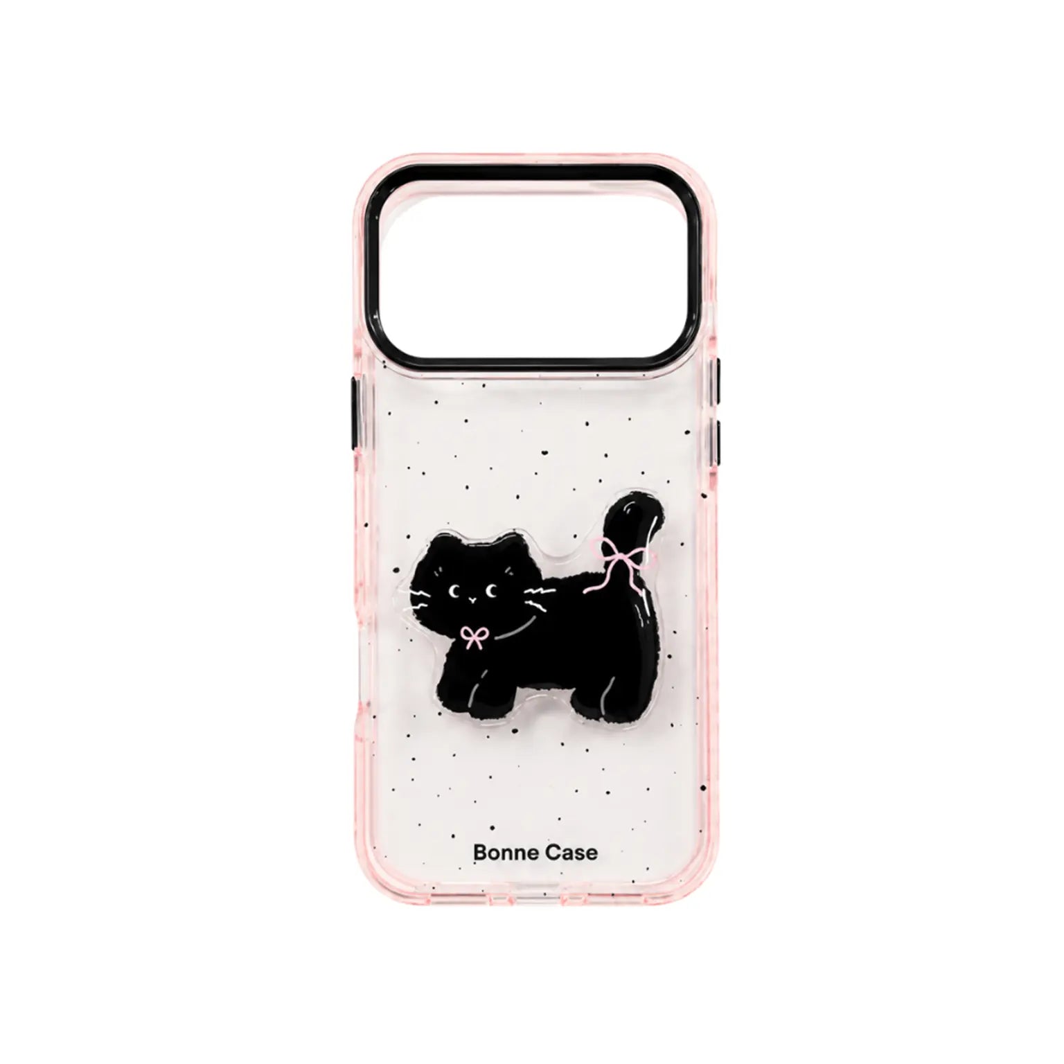 Cute Cat design transparent pink stylish TPU Soft Back Case for iPhone 17 Pro KTSUI0QOR 8975232949194