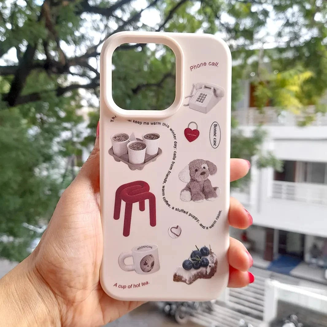 Cute Designs Print Silicone TPU Case for iPhone 16 Pro Max