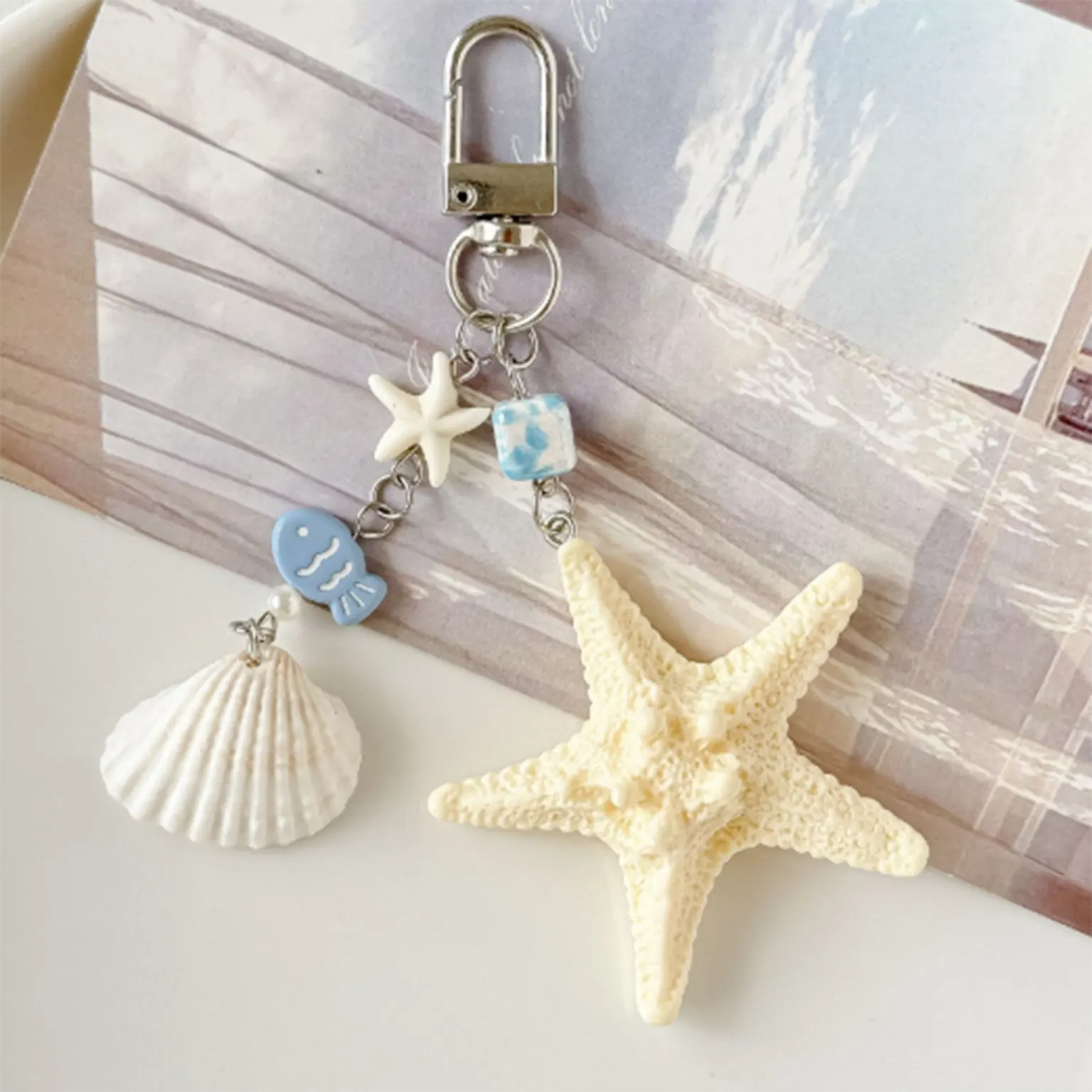 Cute Kitty Pendant Key Chain Fluffy Ball Bow Bead Mobile Phone Chain Anti-Lost Lanyard Bag Charm Gift KTSUH3BJT 8924053057427