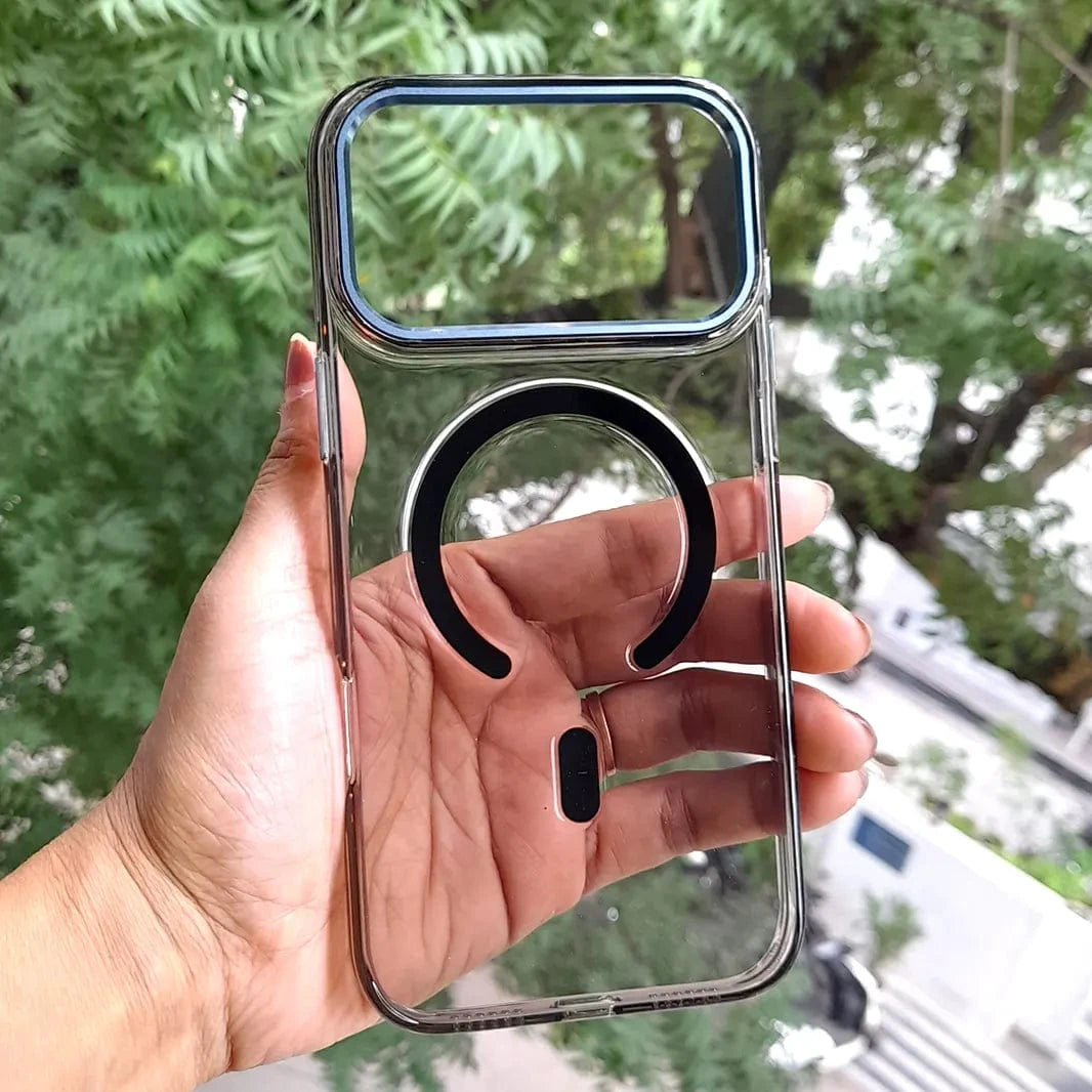 Cases & Covers Cystal Clear Slim Metal Keys Magsafe Case for iPhone 17 Pro Max