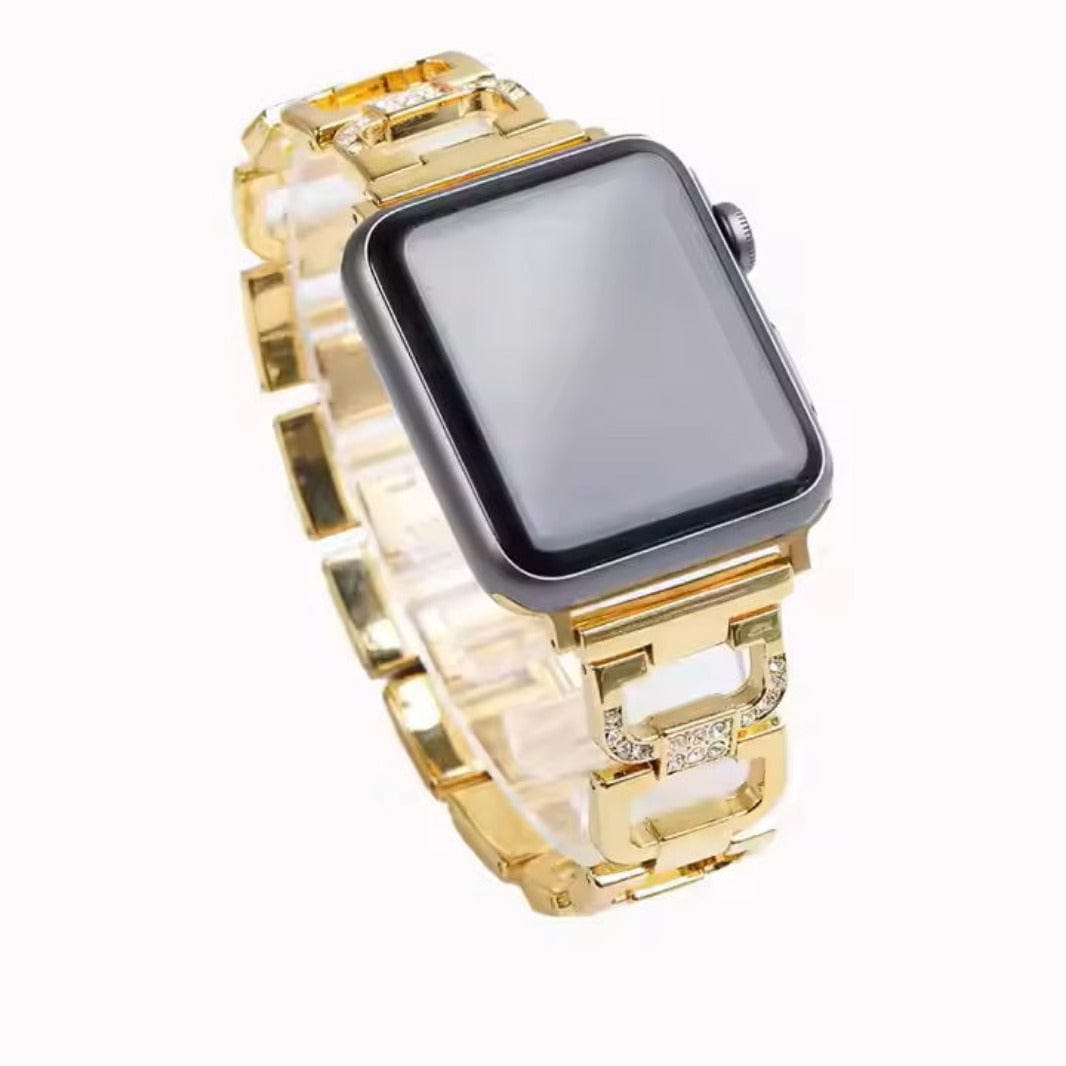 D Shape Chain link Metal Band for Apple Watch 42 | 44 | 45 | Ultra 49 | 46mm S10