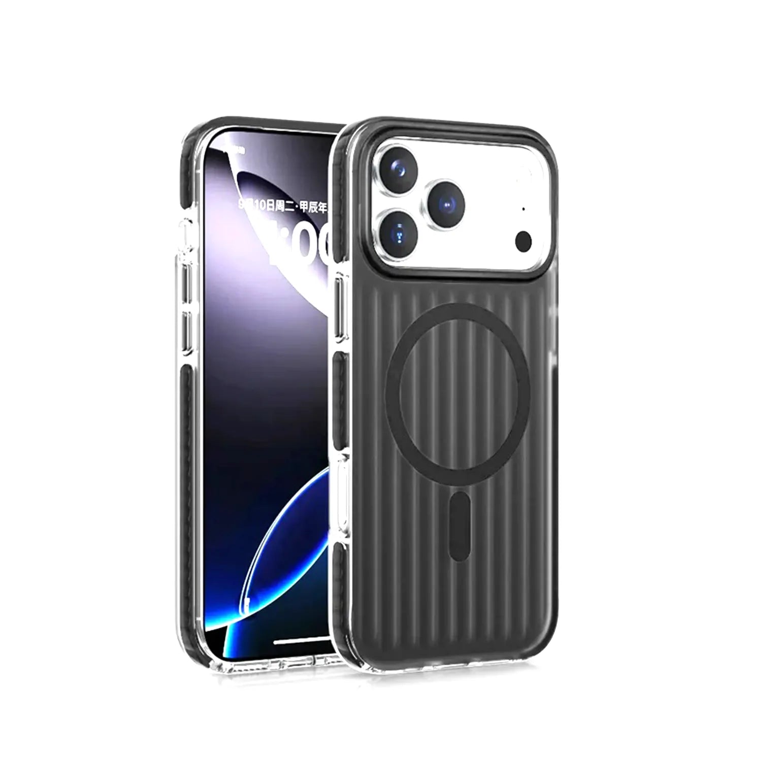 Corrugated Metallic Shockproof Frosted Magsafe Hard Case for iPhone 17 Air