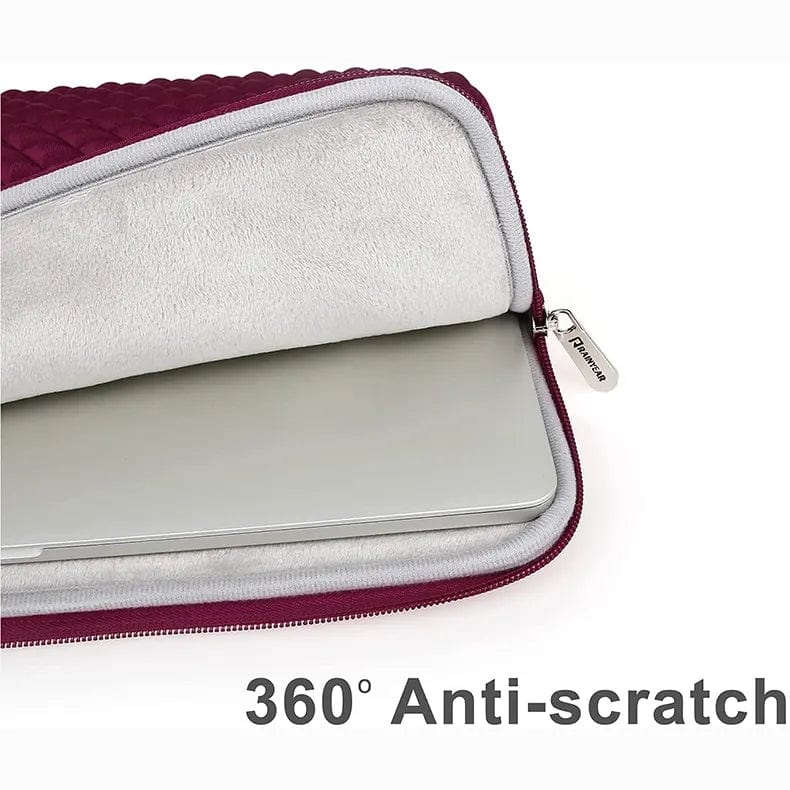 Bags Sleeves for Diamond Neoprene Padded Fluffy Zipper Bag for MacBook | Laptop
