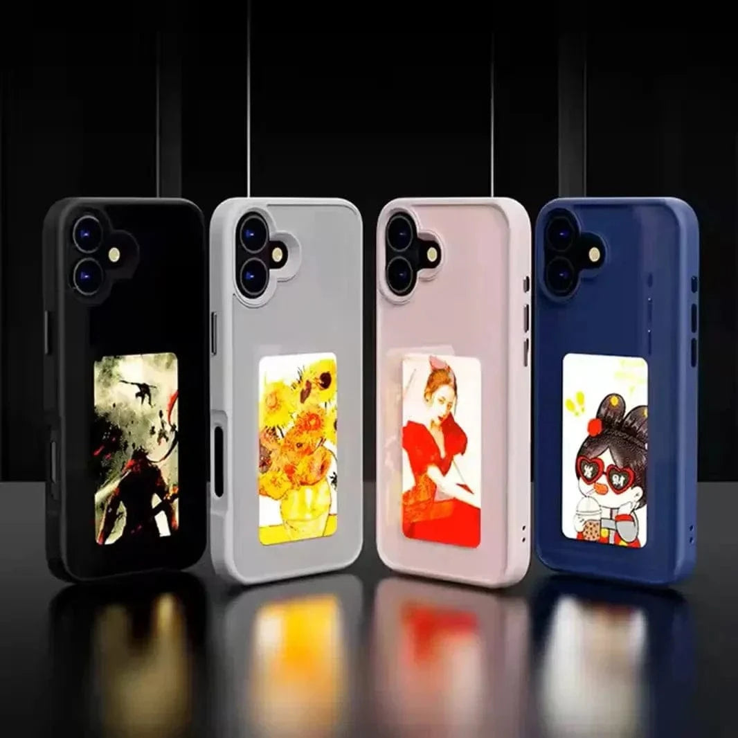 DIY E-Ink NFC Transmission PC Hard Case for iPhone 15 Pro Max