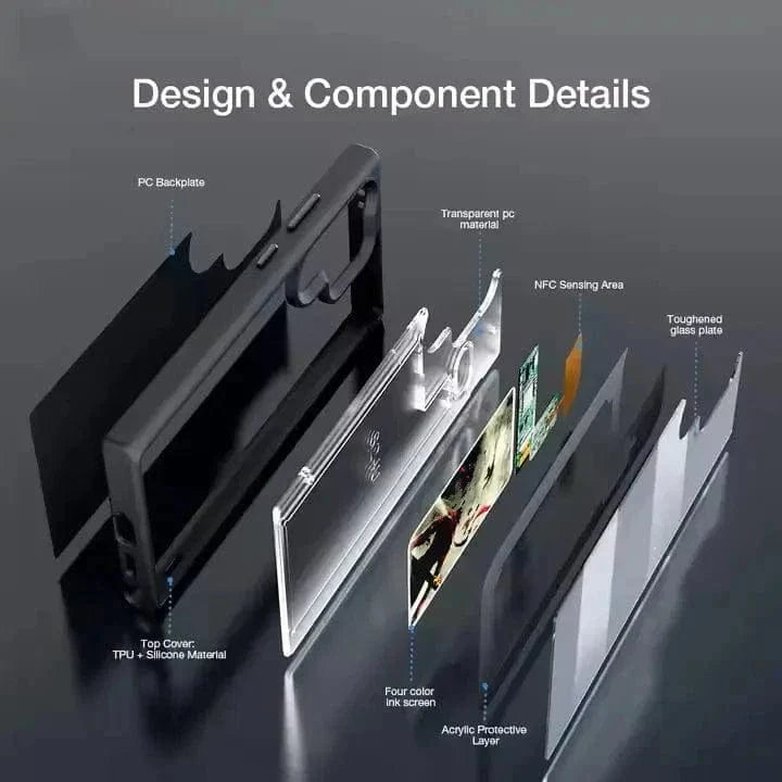 DIY E-Ink NFC Transmission PC Hard Case for iPhone 16 Plus