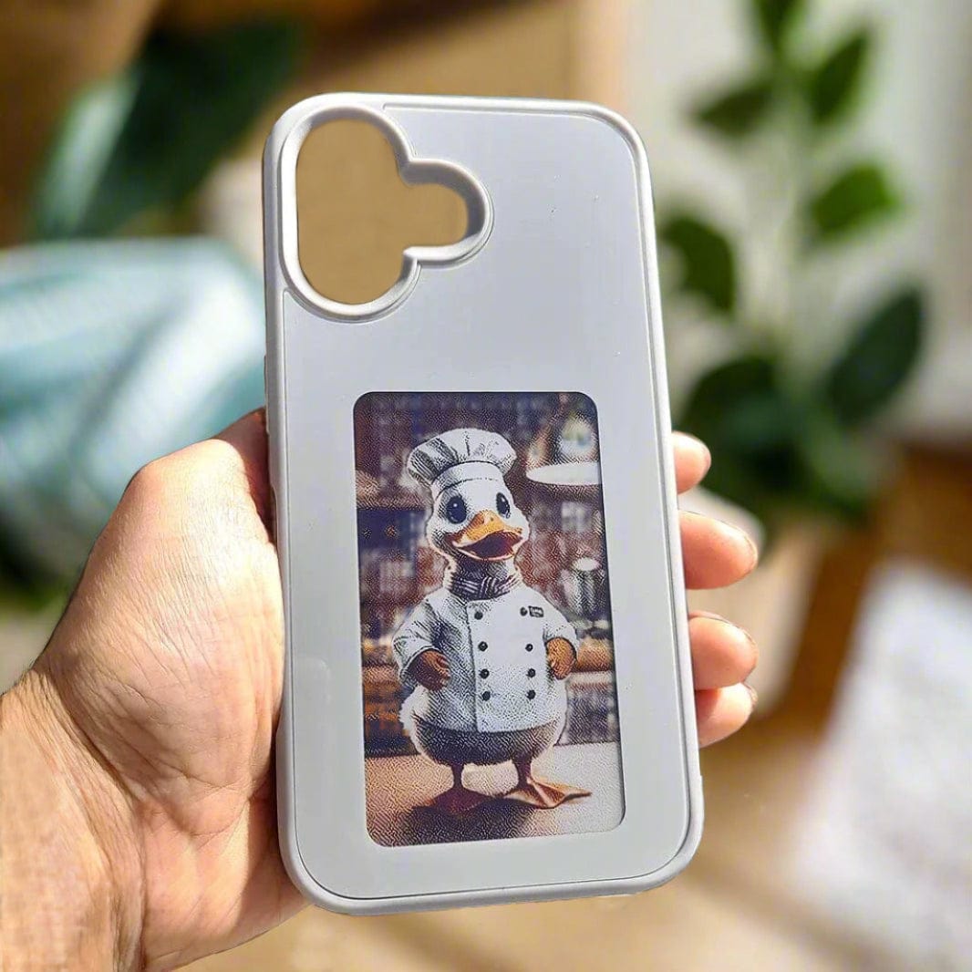 DIY E-Ink NFC Transmission PC Hard Case for iPhone 16 Plus
