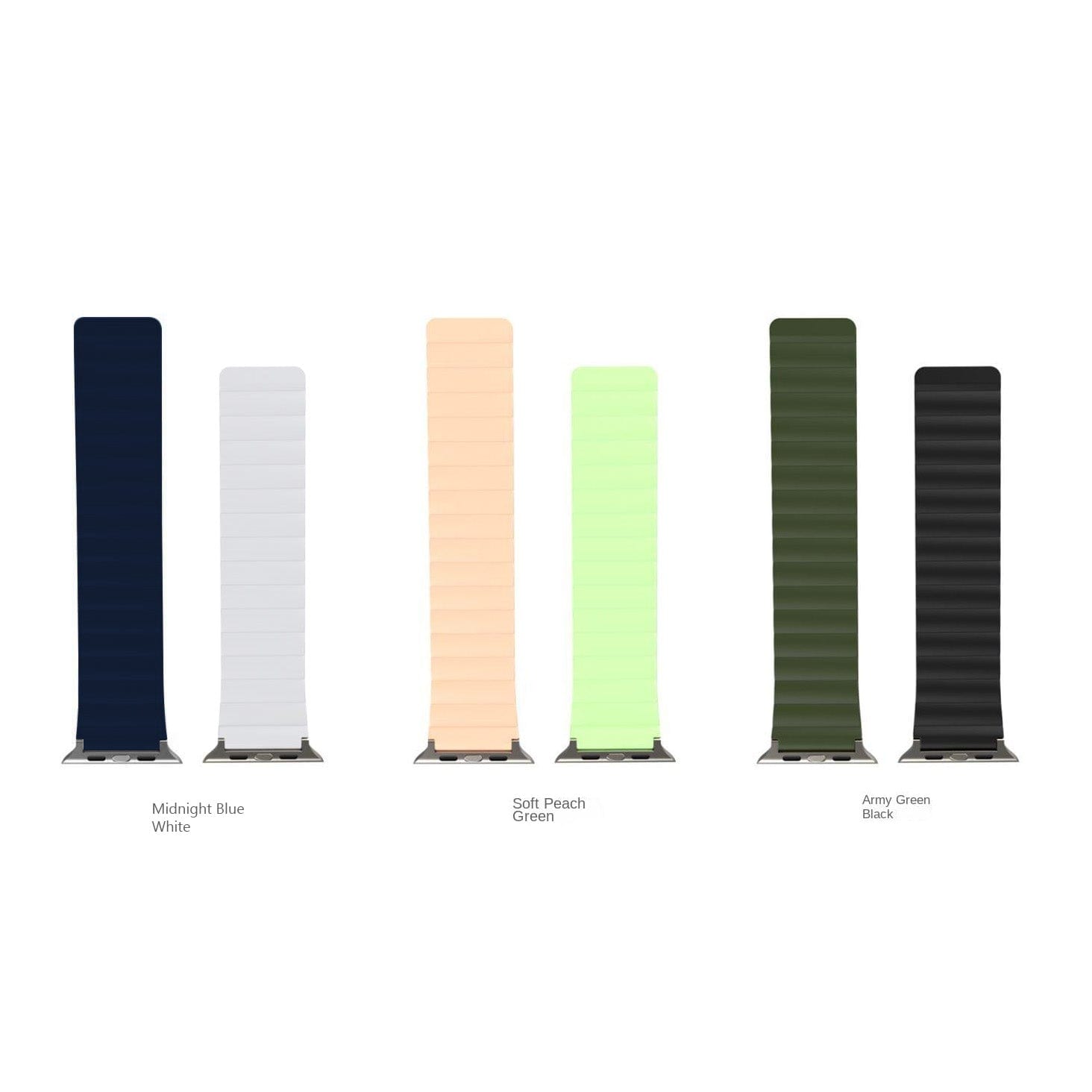 ktusu ktusu Watch Bands Double Sided Wearable Silicone Magnetic Loop Bands for Appe Watch 38 | 40 | 41 | 42mm S10