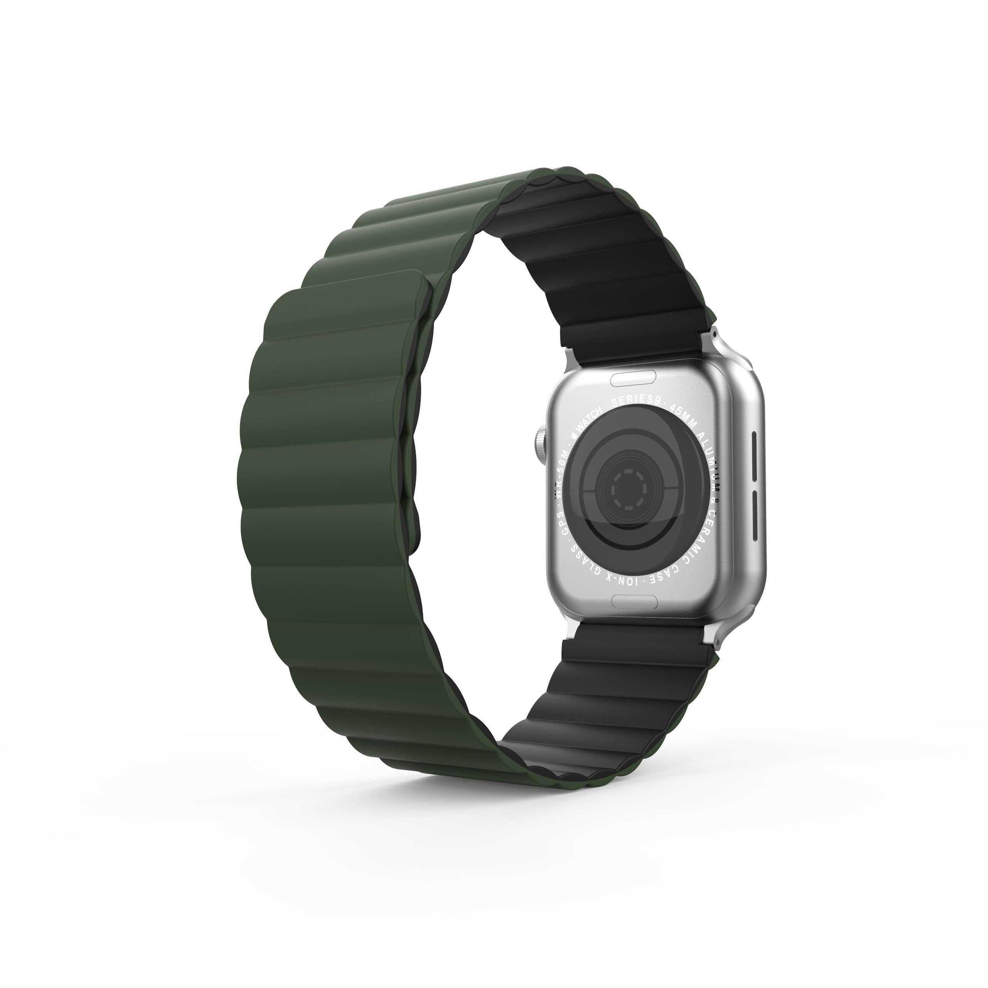 ktusu ktusu Watch Bands Double Sided Wearable Silicone Magnetic Loop Bands for Appe Watch 38 | 40 | 41 | 42mm S10 Army Green Black