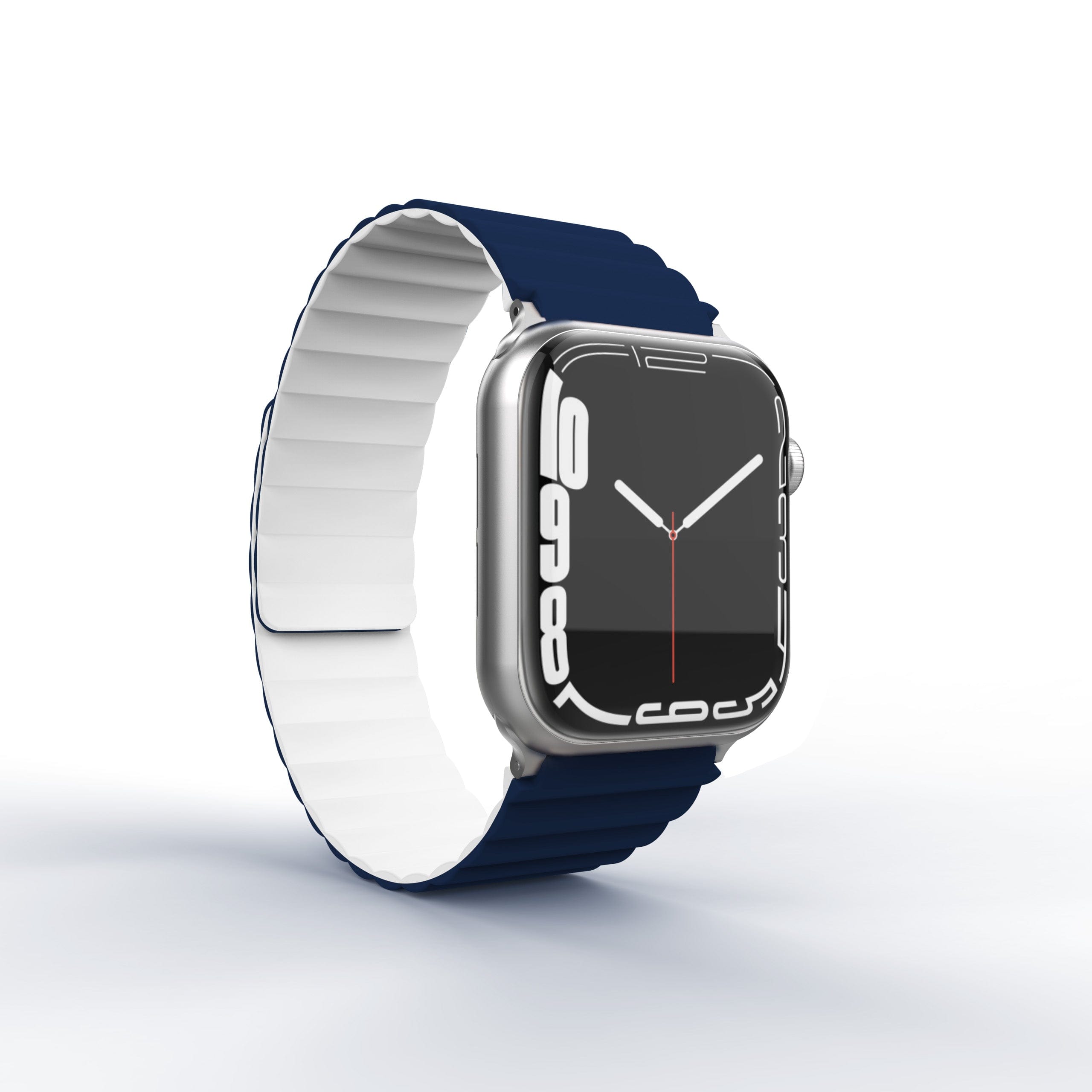 ktusu ktusu Watch Bands Double Sided Wearable Silicone Magnetic Loop Bands for Appe Watch 38 | 40 | 41 | 42mm S10 Midnight Blue White