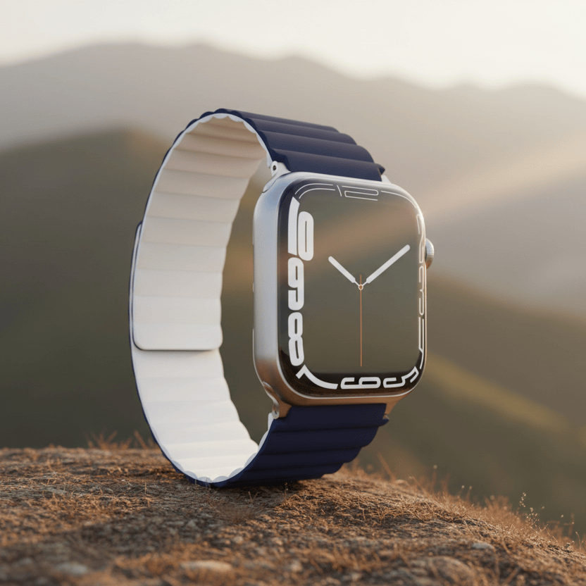 Watch Bands Double Sided Wearable Silicone Magnetic Loop Bands for Apple Watch 42 | 44 | 45 | Ultra 49 | 46mm S10