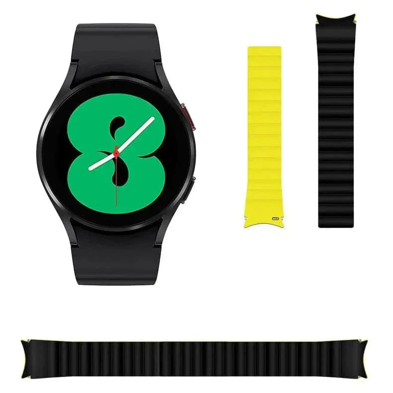 Dual Color Magnetic Silicone Loop for Samsung Watch 4 | 5 | 6 | 7 Watch Bands