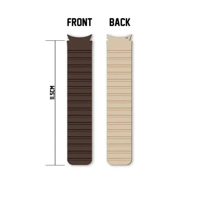 Tan Brown / Dual Color Dual Color Magnetic Silicone Loop for Samsung Watch 4 | 5 | 6 | 7 Watch Bands