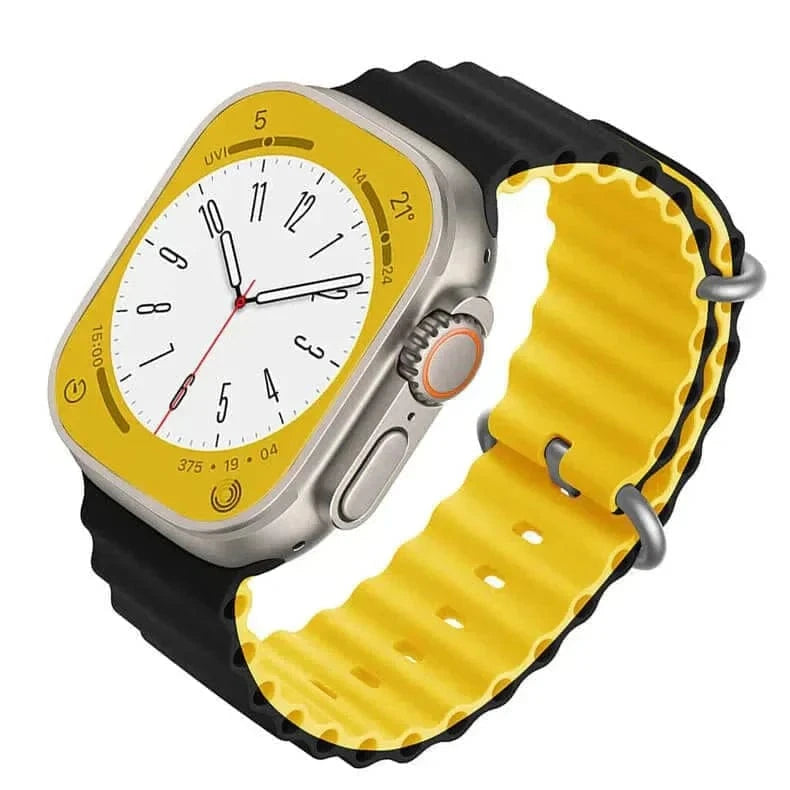 Dual Color Ocean Silicone Band for Apple Watch 38 | 40 | 41 | 42mm S10