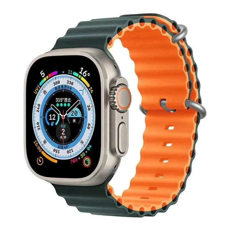 Dual Color Ocean Silicone Band for Apple Watch 38 | 40 | 41 | 42mm S10