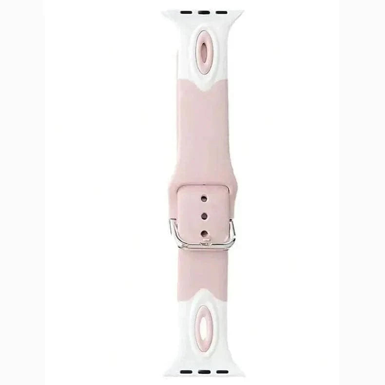 Dual Color Silicone Sport Band for Apple Watch 38 | 40 | 41 | 42mm S10