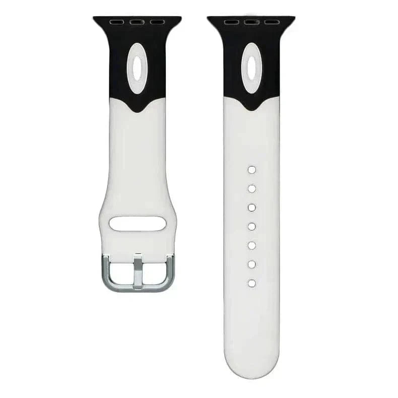Dual Color Silicone Sport Band for Apple Watch 38 | 40 | 41 | 42mm S10