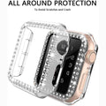 Cases & Covers for Dual Rhinestone Frame Hard Slim 360 Degree Body Bumper for Apple Watch