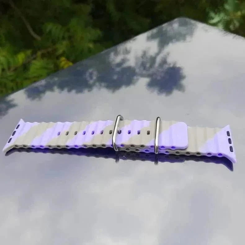 Dual Shade Ocean Silicone Soft Band for Apple Watch 38 | 40 | 41 | 42mm S10