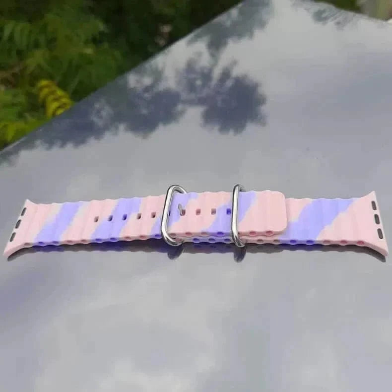 Dual Shade Ocean Silicone Soft Band for Apple Watch 38 | 40 | 41 | 42mm S10