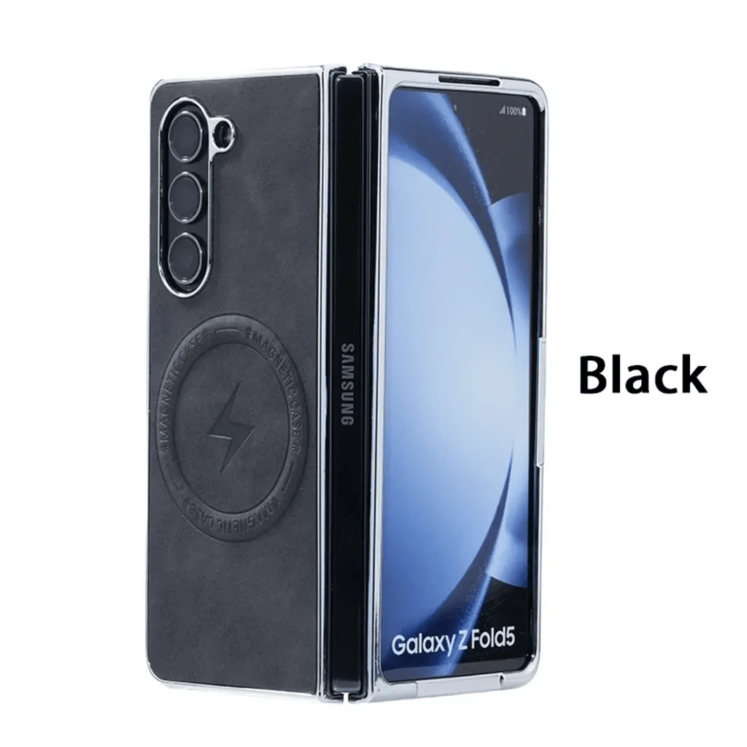 ktusu Generic Cases & Covers Electroplated Magnetic Charging Compatible Case for Samsung Z Fold7 Brown