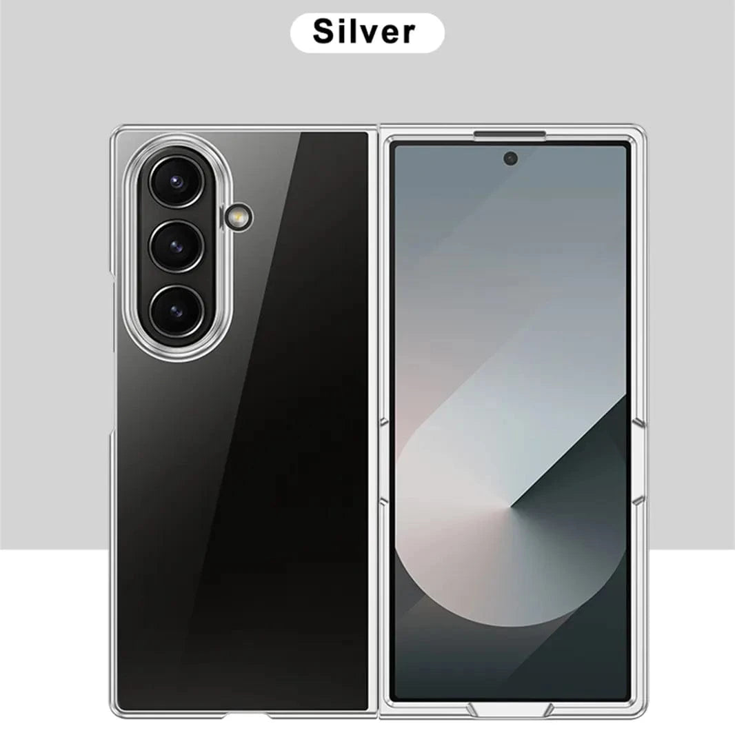 Electroplating Camera Protective Frame Transparent Case for Samsung Z Fold7
