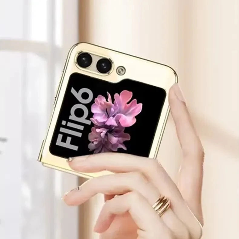 ktusu Generic Cases & Covers Electroplating Frame Transparent Case for Samsung Z Flip6