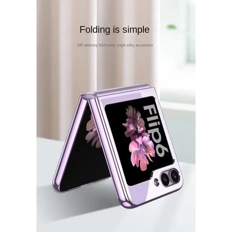 ktusu Generic Cases & Covers Electroplating Frame Transparent Case for Samsung Z Flip6
