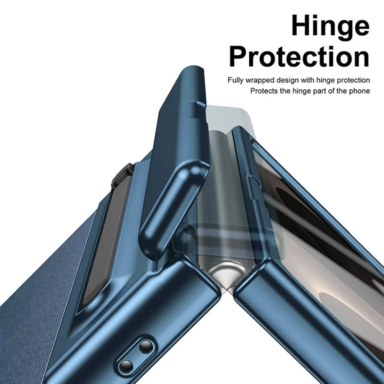 Electroplating Leather Texture Case With Pen Slot for Samsung Z Fold8