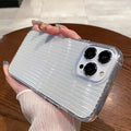 Cases & Covers for Elegant Corrugated Texture Transparent Phone Case for Apple iPhone