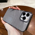 Cases & Covers for Elegant Corrugated Texture Transparent Phone Case for Apple iPhone