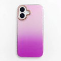 iPhone 16 / Gradient Magenta Fashion Bling Glitter Translucent Phone Back Case for Apple iPhone - Ktusu