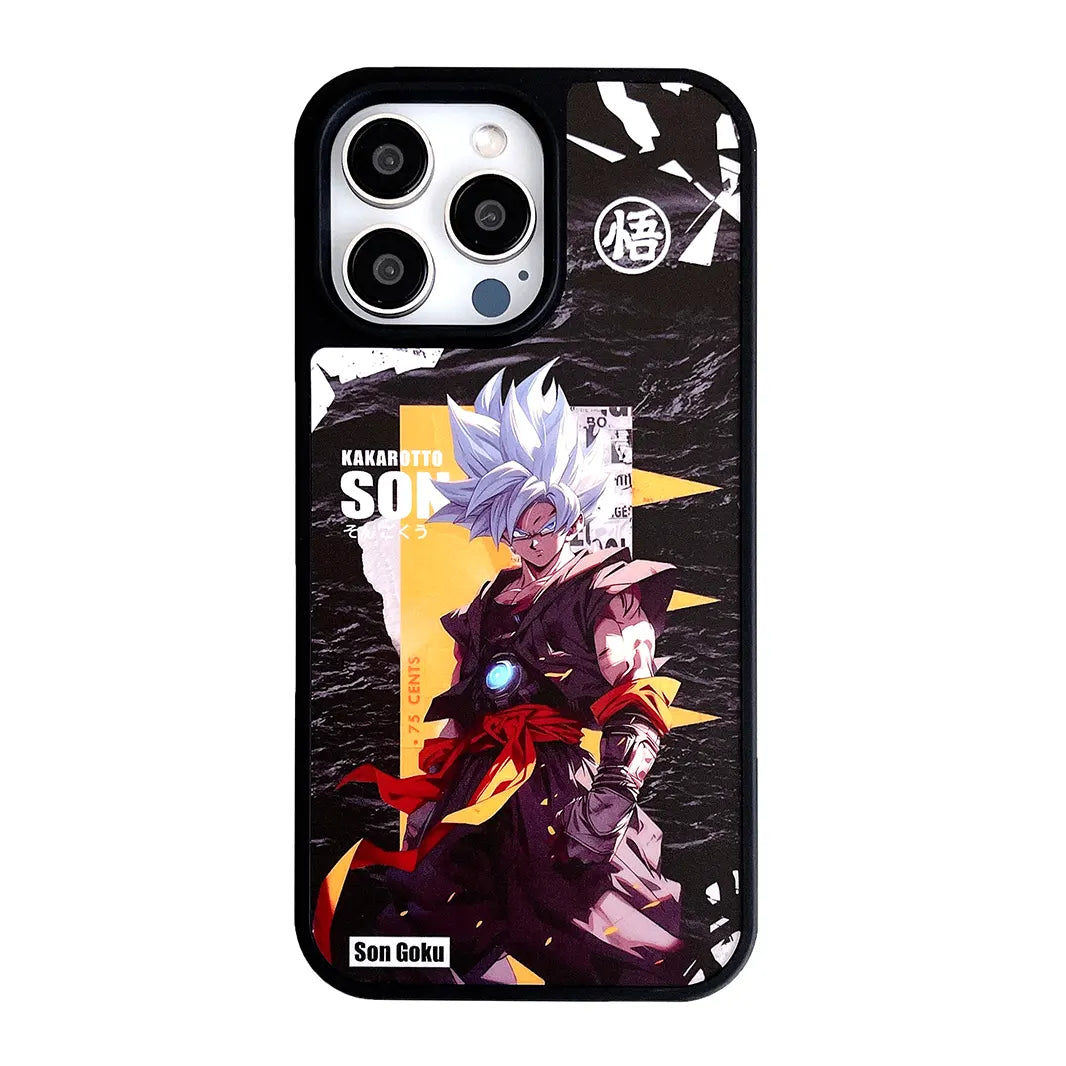 Son Goku Fashion Cartoon Anime Print PC Case for iPhone 14 Pro Max Cases & Covers