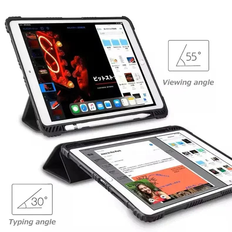 Faux Leather Anti-Slip Rugged TPU Hard PC Cover for iPad Pro | Pro 2 (12.9-inch)