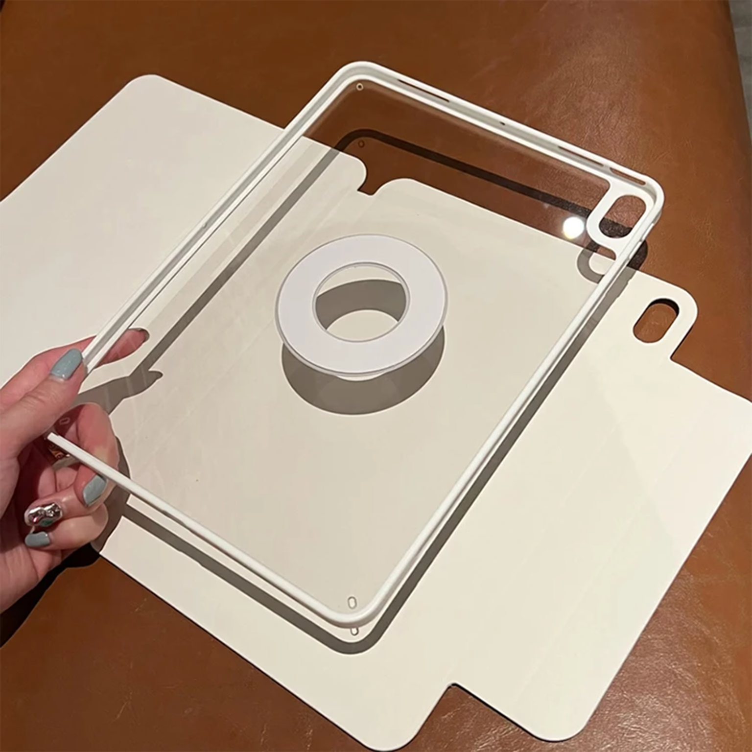 Multifold Leather Texture Magnetic Smart Folio Cover for iPad 10 (10.9-inch) | A16 (11-inch)