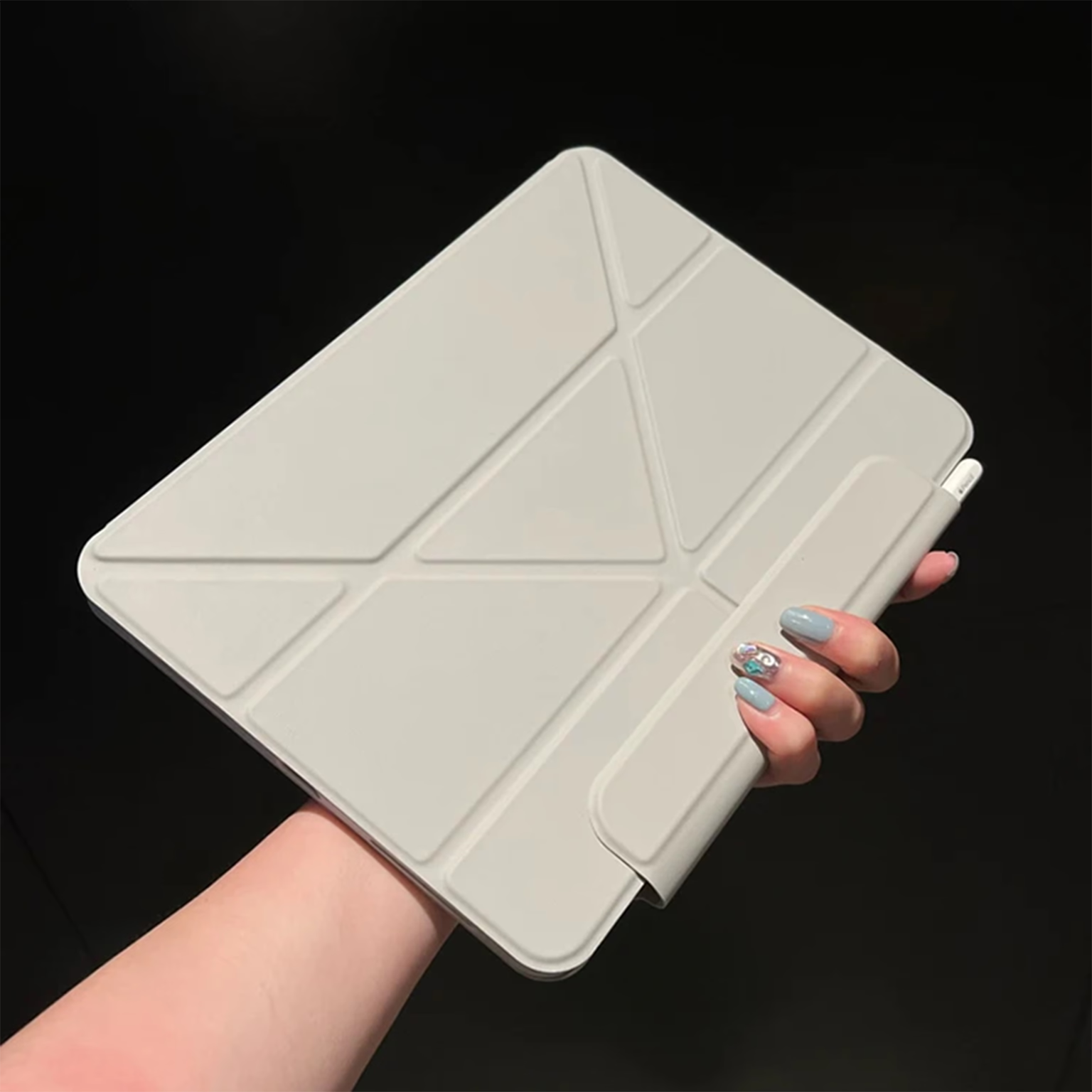 Multifold Leather Texture Magnetic Smart Folio Cover for iPad 10 (10.9-inch) | A16 (11-inch)