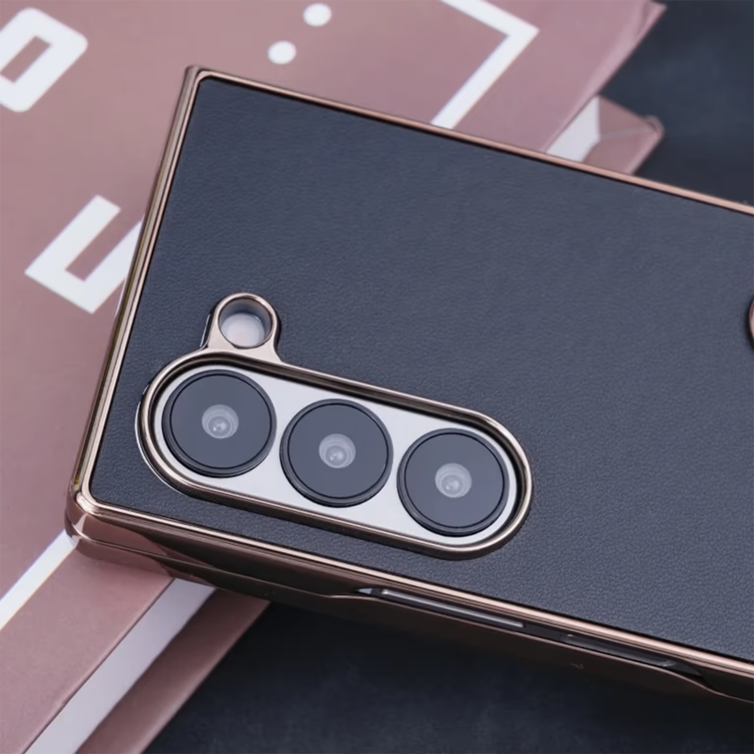 Leather Texture Folding Bracket Case for Samsung Z Fold6