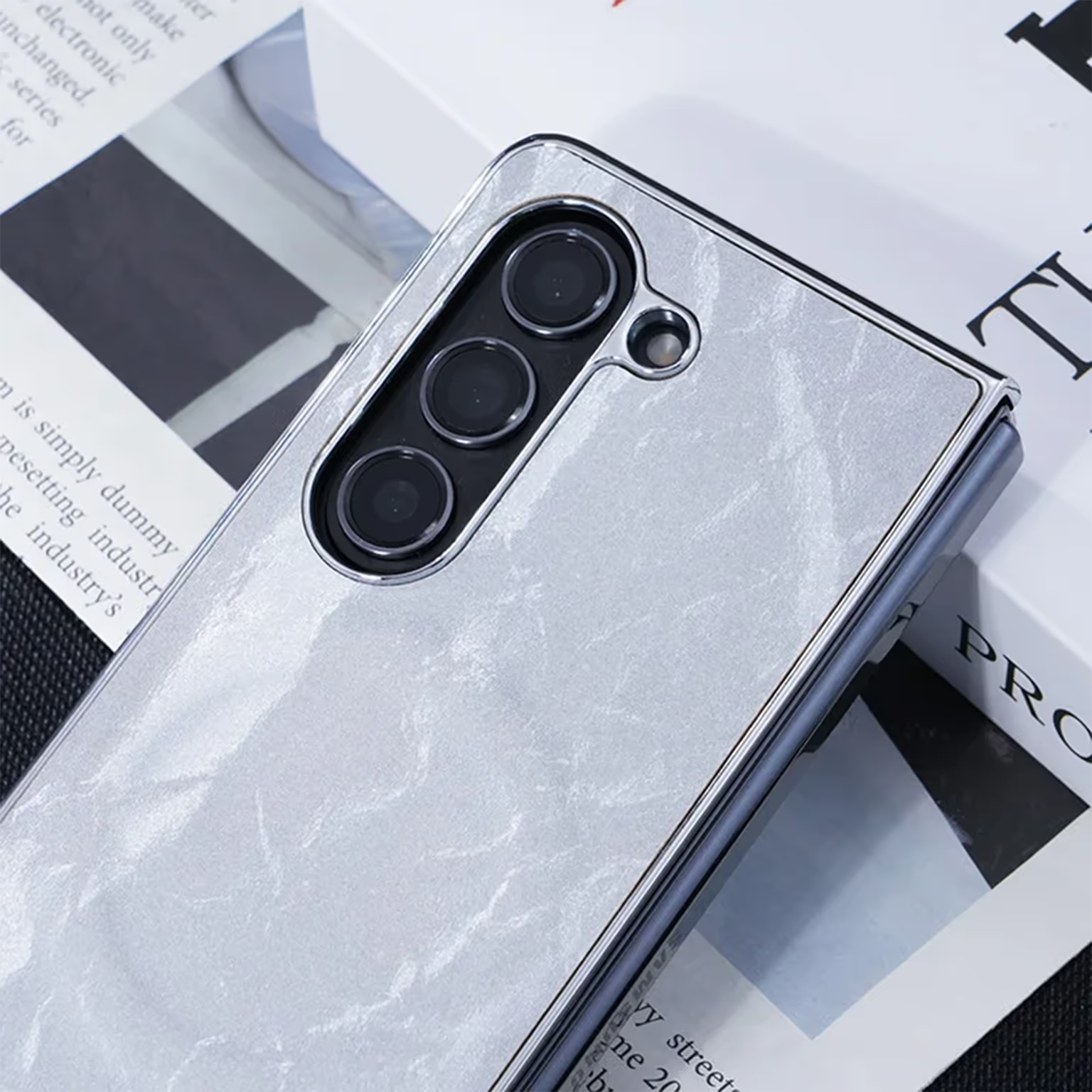 Garrett Texture Wireless Charging Magnetic Phone Case for Samsung Z Fold7