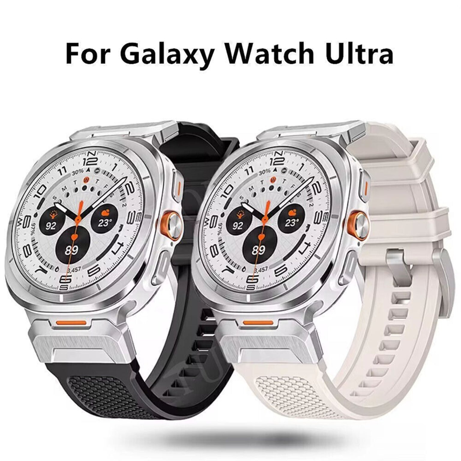 Outdoor Waterproof Rubber Sports Band for Samsung Watch Ultra 47mm