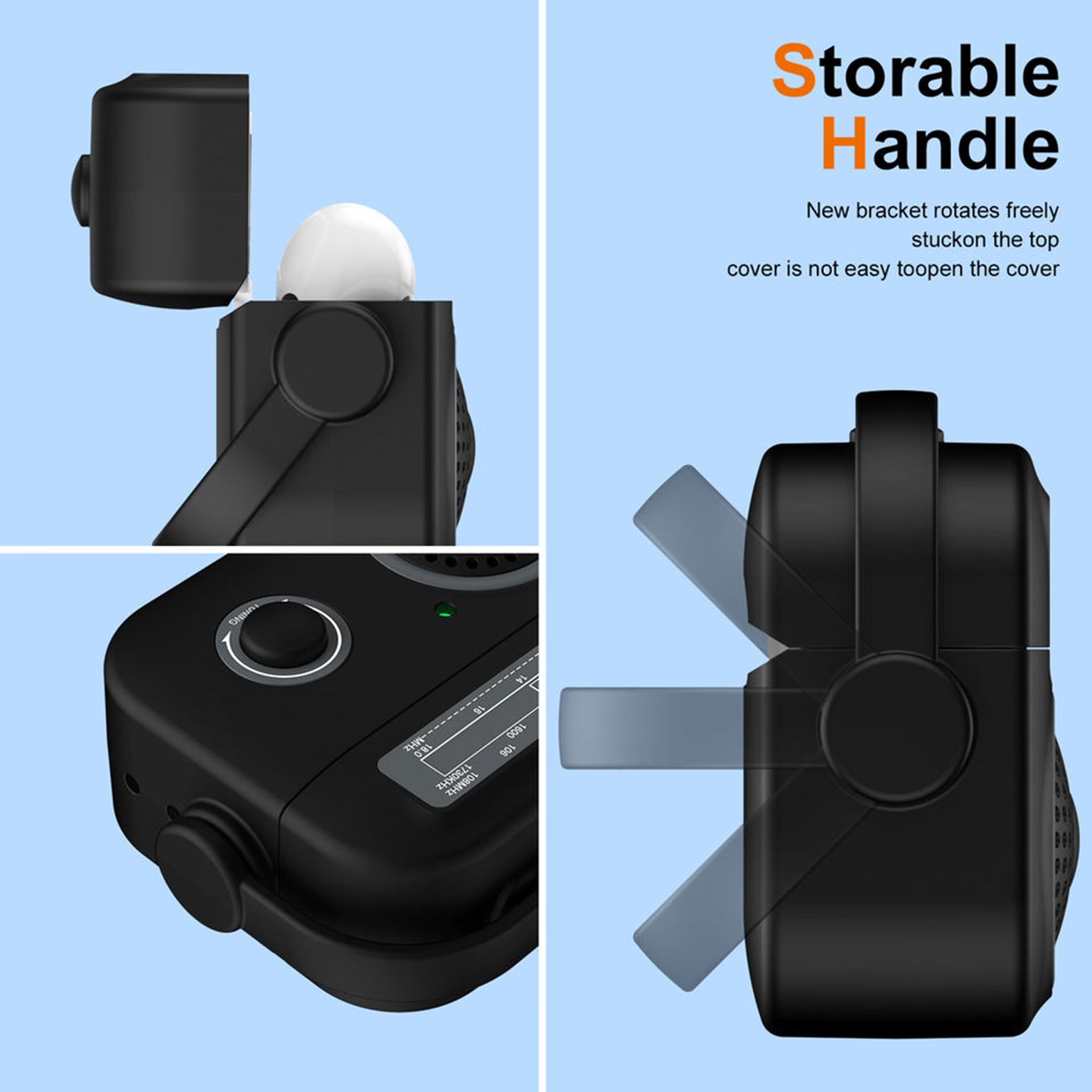 Radio Style Wireless Bluetooth Earphones Shockproof Protective Case for Airpods 4 | 4 ANC