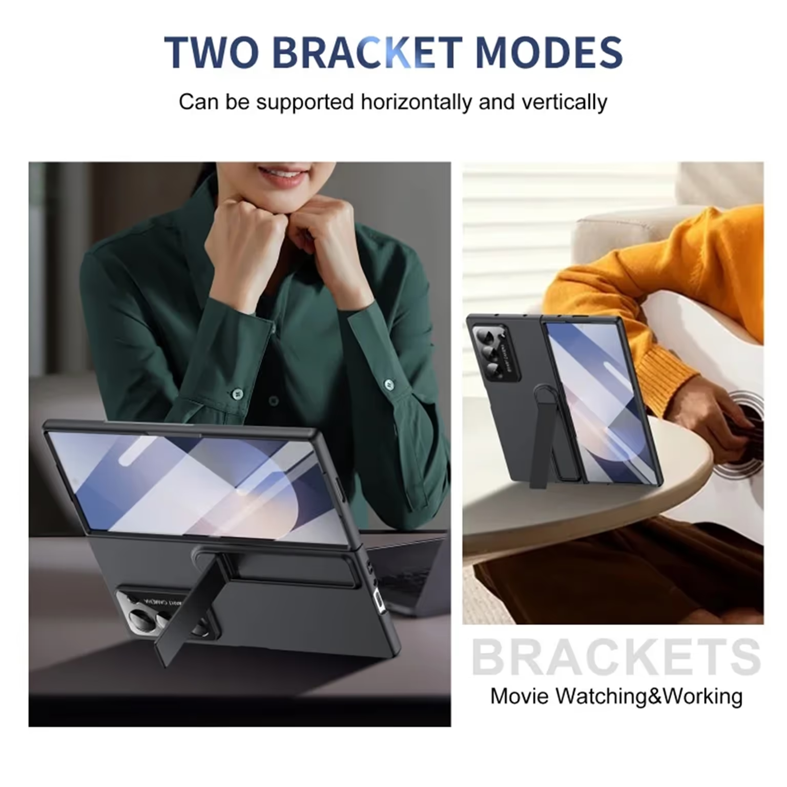 Foldable Kickstand Skin-Touch PC Case for Samsung Z Fold6