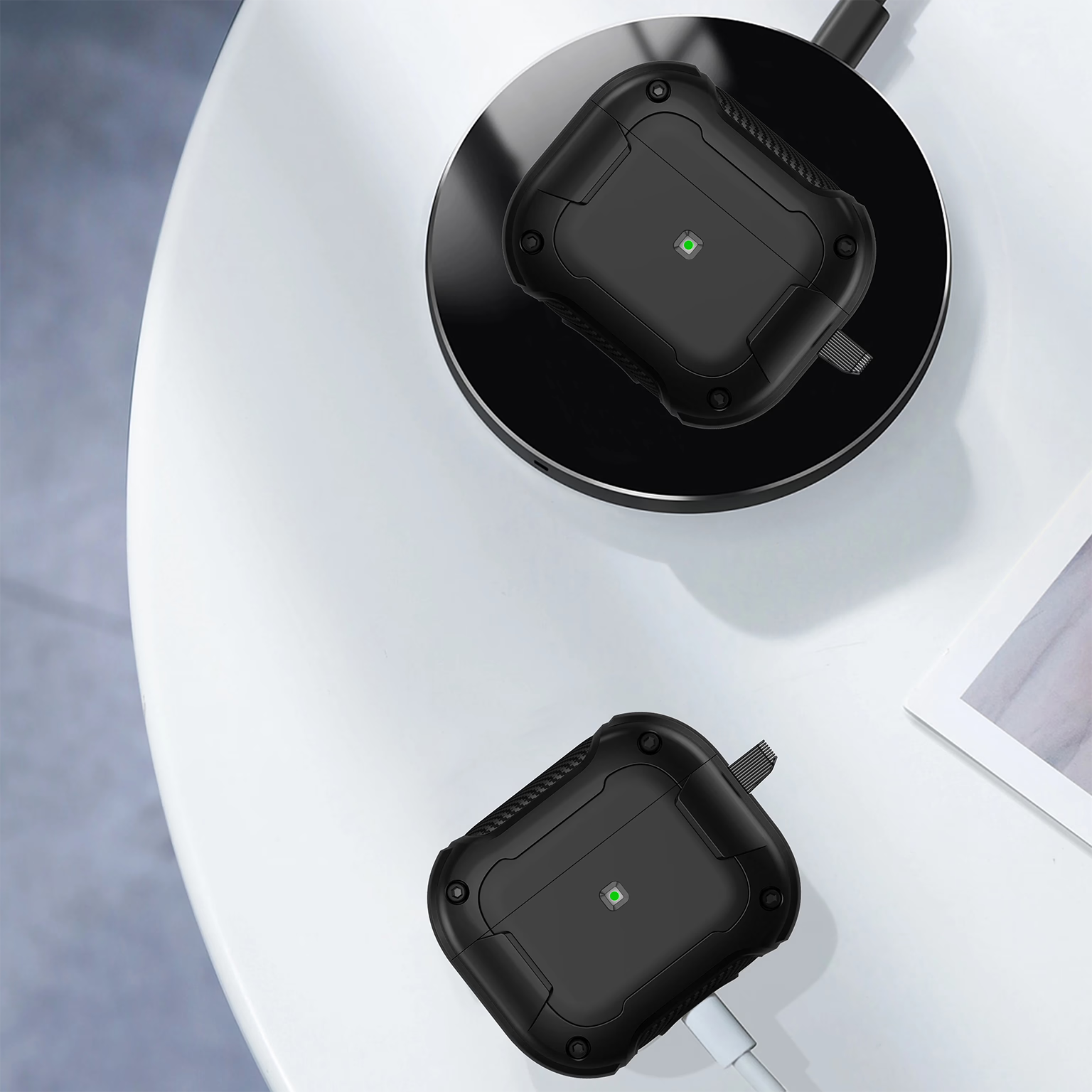 Magnetic Shockproof Hard Shell Protective Case for Airpods Pro | Pro 2