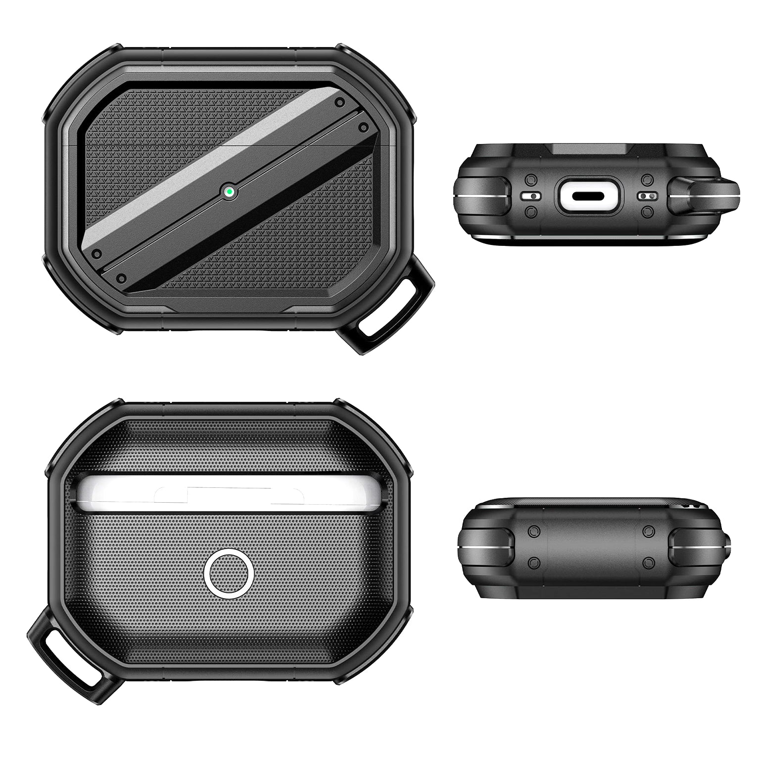 Rugged Hard Shell Shockproof  Protective Case for Airpods Pro | Pro 2